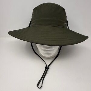 FURTALK Men Olive Green Sun Hat UPF 80+ Wide Brim Boonie Hiking Fishing Cap